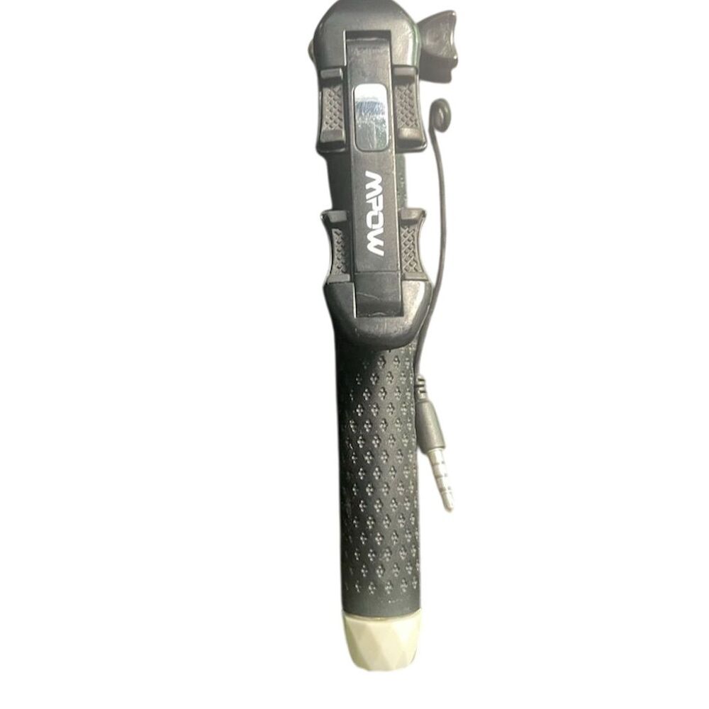 MPOW Black Foldable AUX Selfie Stick for Smartphones
